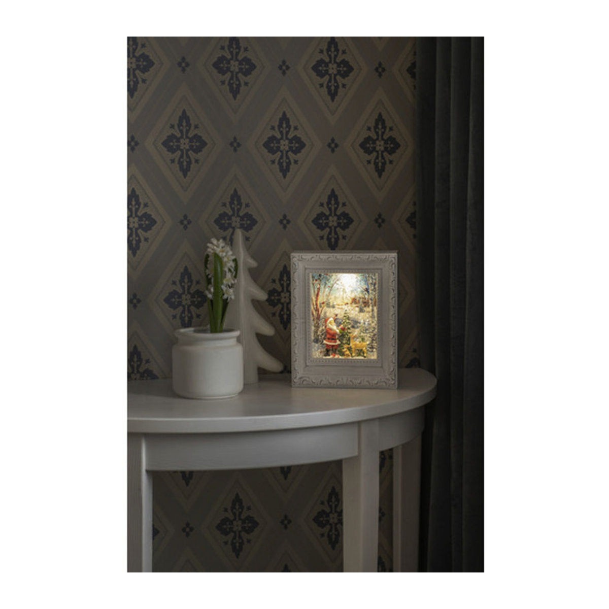 Konstsmide LED-Wasserlaterne Weihnachtsmann in Weiß, B/H/T: 5 x 22 x 17,5 cm - Bild 3