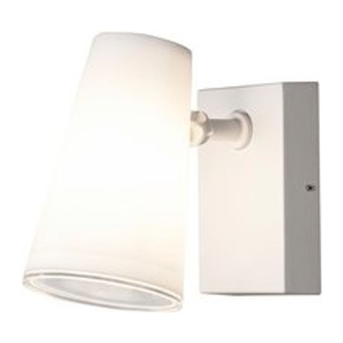 Konstsmide Lighting Außenwandleuchte Fano Downlight in Weiß mit schwenkbarem Kopf, IP54, E27, B/H/T: 12 x 21,5 x 21 cm - Bild 1