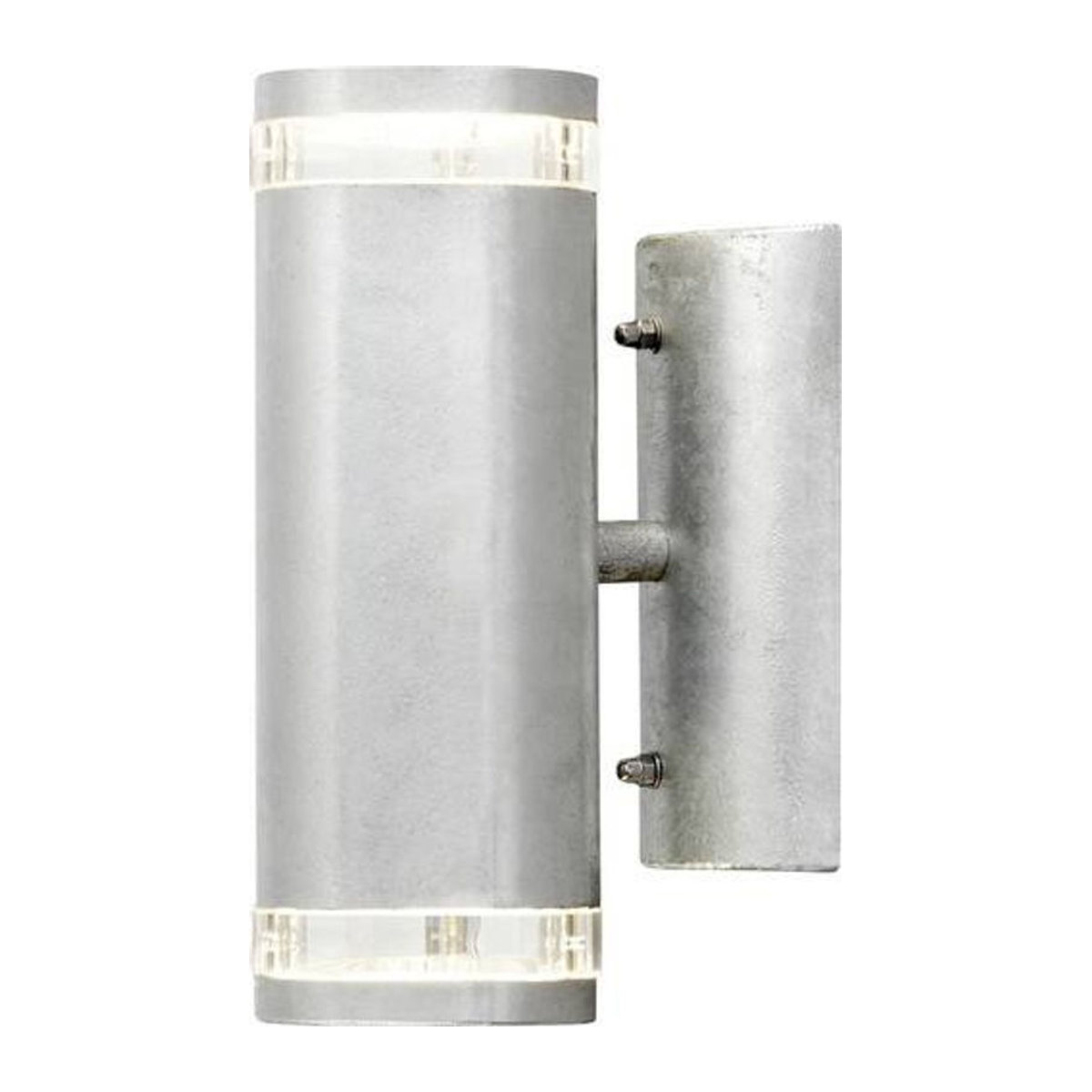 Konstsmide Modena Außenwandleuchte in Silber, Up-Down Design, GU10, Höhe: 24 cm - Bild 2