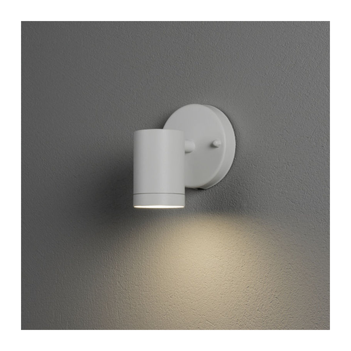Konstsmide Modena LED-Außenwandleuchte aus Aluminium in Weiß, BxH: 9,5 x 11 cm - Bild 3