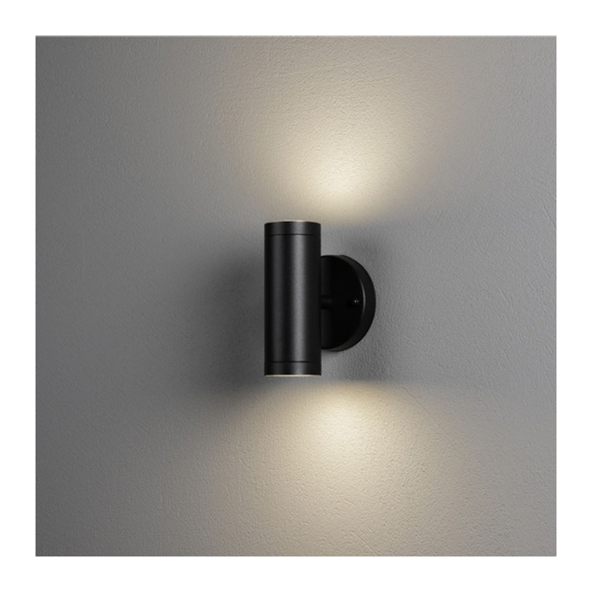 Konstsmide Modena LED-Außenwandleuchte aus Aluminium und Glas in Schwarz, BxH: 17 x 11 cm - Bild 2