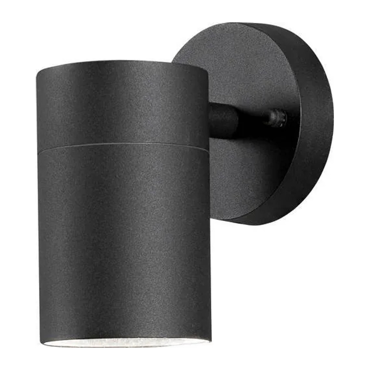 Konstsmide Modern Außenwandleuchte Schwarz GU10 35W aus Aluminium und Glas - Bild 1