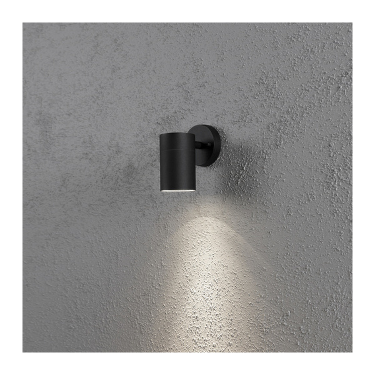 Konstsmide Modern Außenwandleuchte Schwarz GU10 35W aus Aluminium und Glas - Bild 4