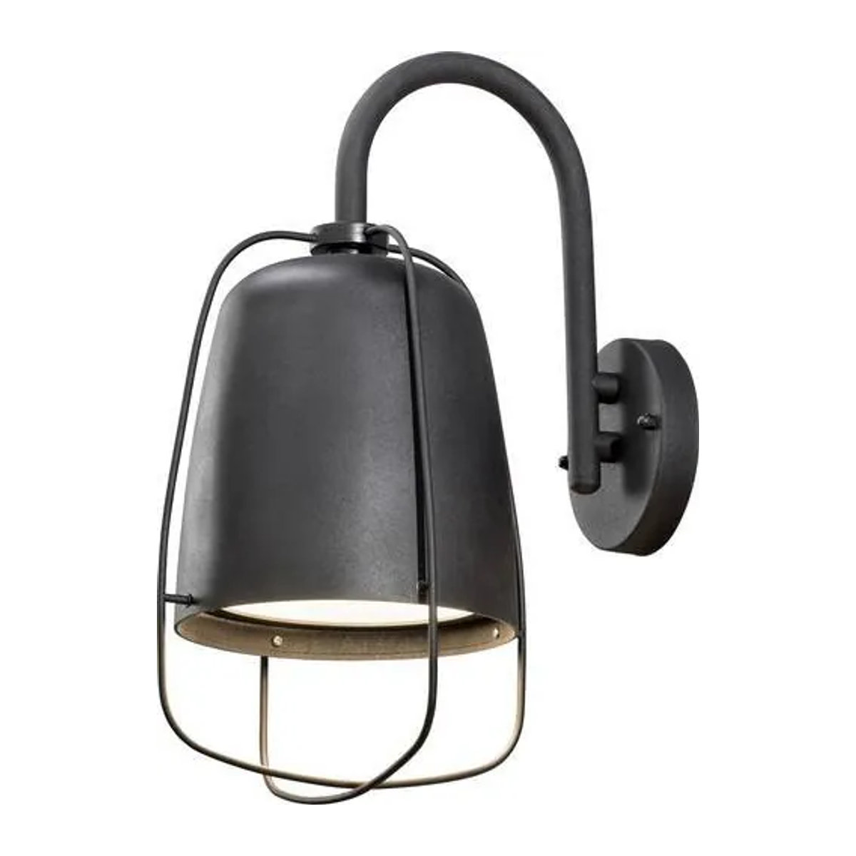Konstsmide Perugia 7526-750 Außenwandleuchte im Industrial Design, Schwarz, E27, 60W - Bild 1