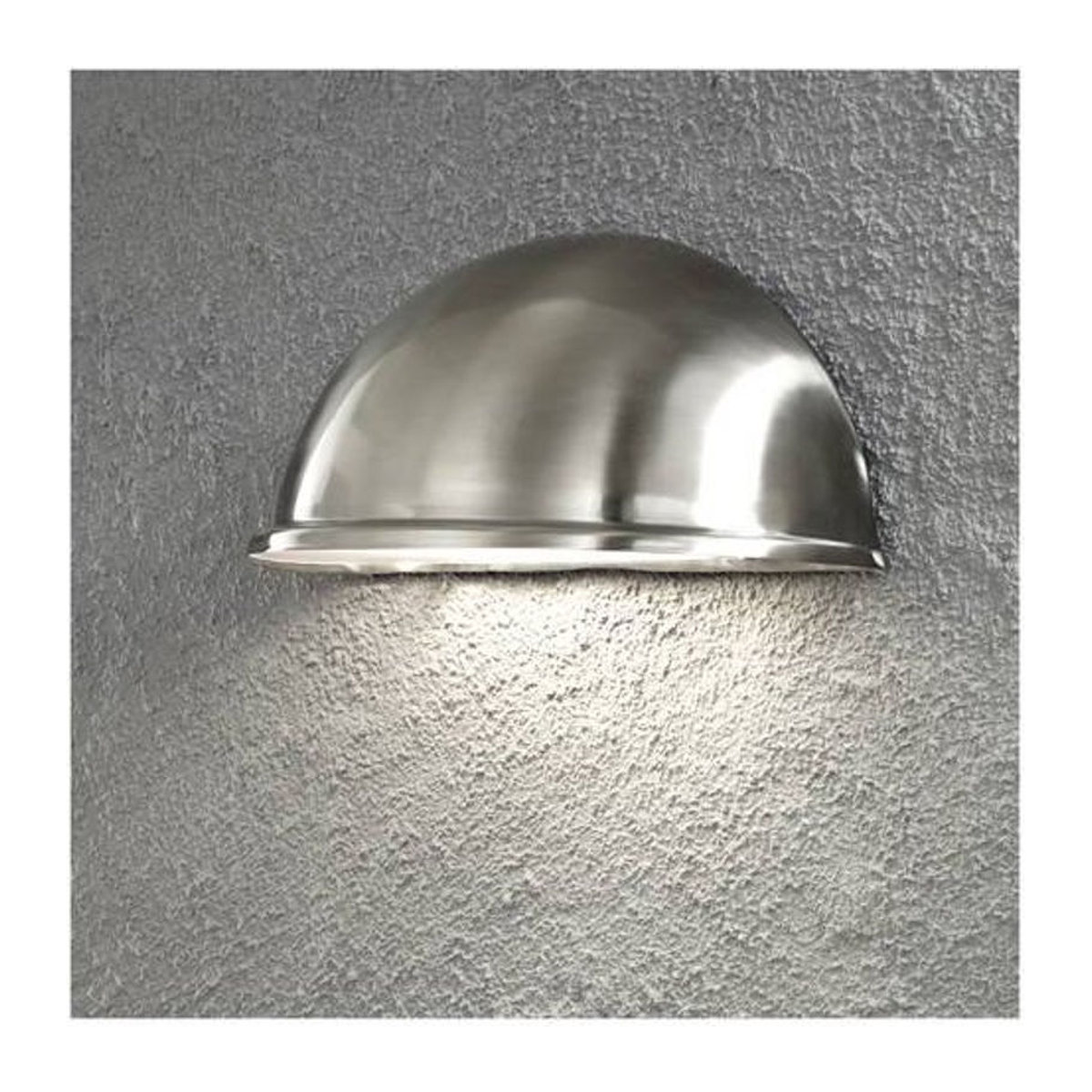 Konstsmide Torino Außenwandleuchte Downlight aus Edelstahl in Silber, E27, IP23, H x B x T: 28 x 13,5 cm - Bild 1