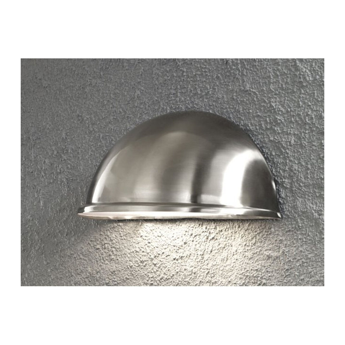 Konstsmide Torino Außenwandleuchte Downlight aus Edelstahl in Silber, E27, IP23, H x B x T: 28 x 13,5 cm - Bild 2