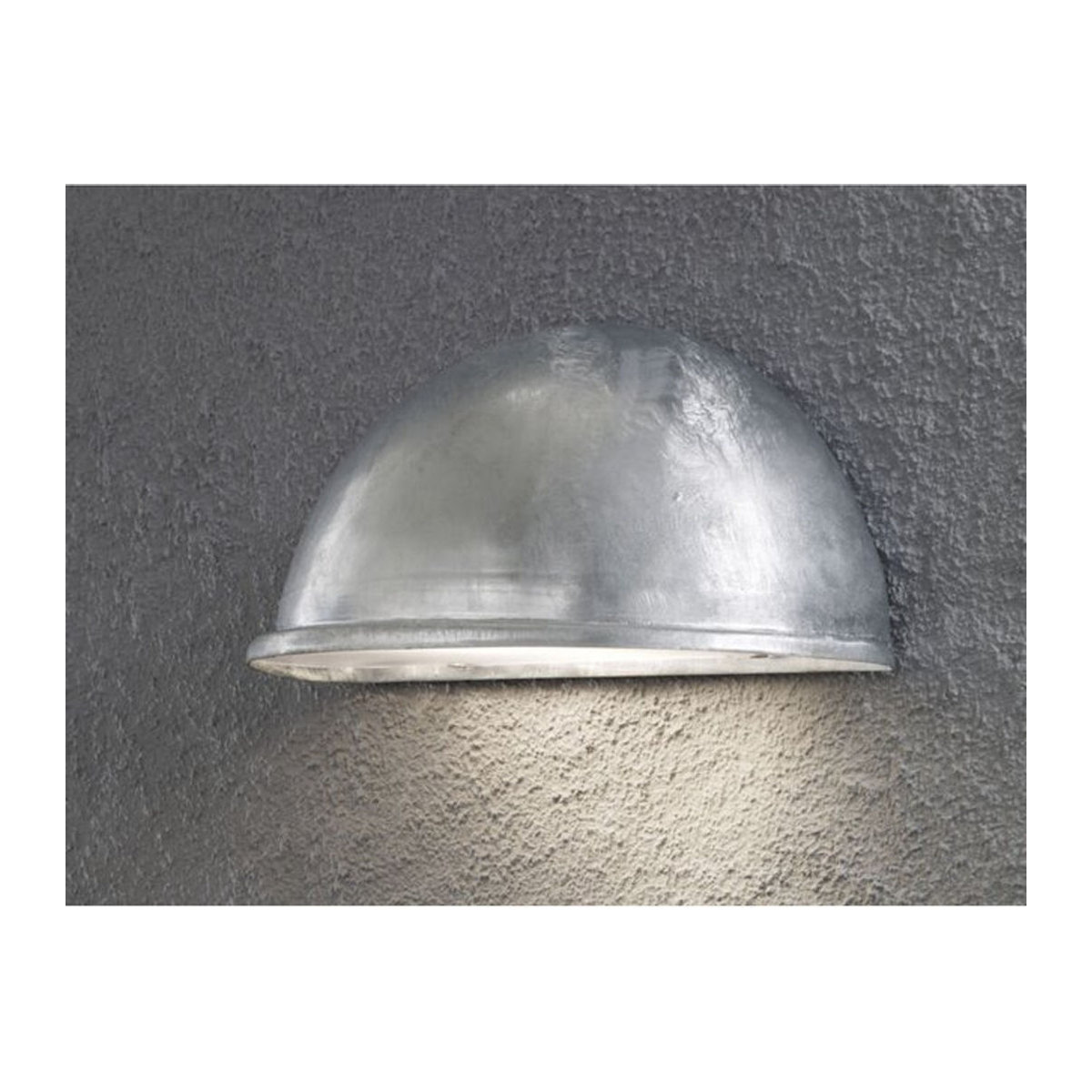 Konstsmide Torino Außenwandleuchte Downlight aus Metall in Alufarben, B/H: 28 x 13,5 cm, E27, IP23 - Bild 2