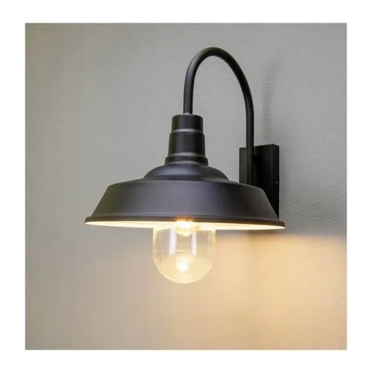 Konstsmide Trapani 7354-750 Außenwandleuchte im Industrial Design, Schwarz, E27, 20W - Bild 1