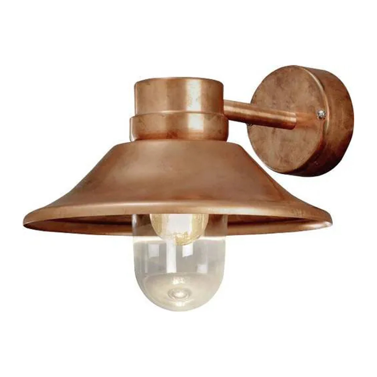 Konstsmide Vega Außenwandleuchte Kupfer Braun E27 60W B/H: 26,5 x 29 cm - Bild 1