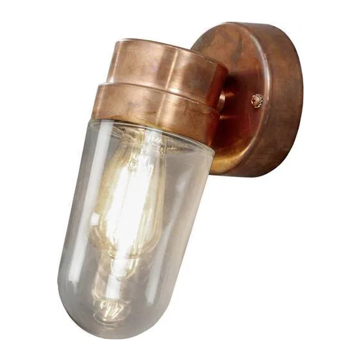 Konstsmide Vega Außenwandleuchte Kupfer Braun E27 60W BxH: 24,5 x 11,5 cm - Bild 1