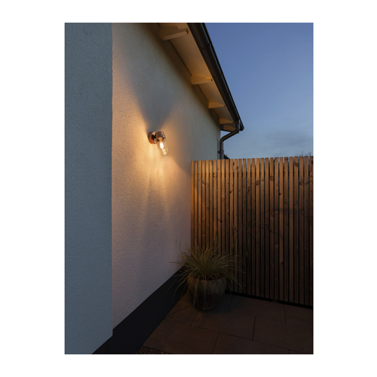 Konstsmide Vega Außenwandleuchte Kupfer Braun E27 60W BxH: 24,5 x 11,5 cm - Bild 3