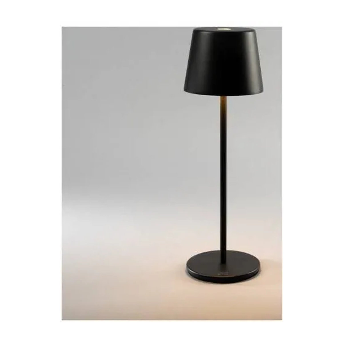 Konstsmide Vence LED-Akku-Tischlampe aus Aluminium in Schwarz, modern - Bild 1