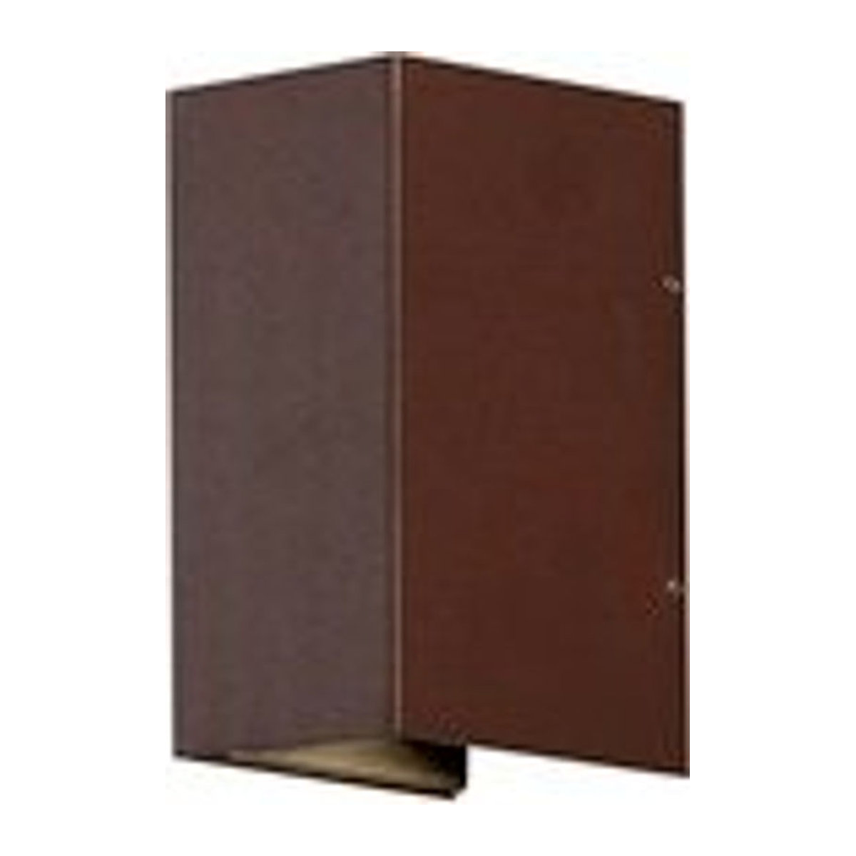 Konstsmide Wandleuchte Cremona aus Aluminium in Braun mit integriertem warmweißem LED-Licht, B/H: 17 x 8 cm - Bild 1