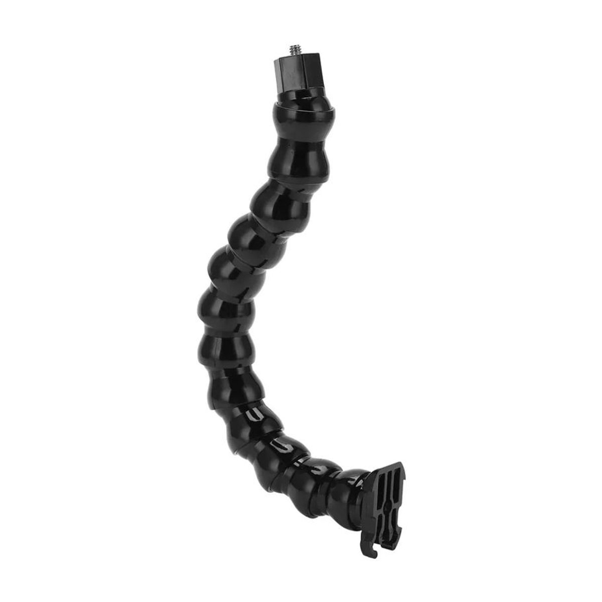 Koogeelife FLW 271 Flexibles Einbeinstativ mit Schwanenhals und Klemmenhalterung, Schwarz, 1/4 Zoll Schraube - Bild 2