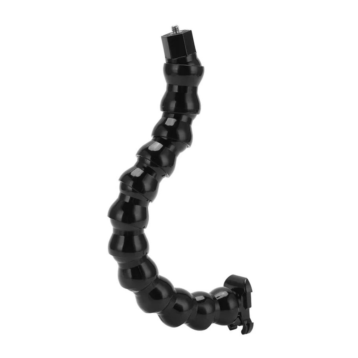 Koogeelife FLW 271 Flexibles Einbeinstativ mit Schwanenhals und Klemmenhalterung, Schwarz, 1/4 Zoll Schraube - Bild 3