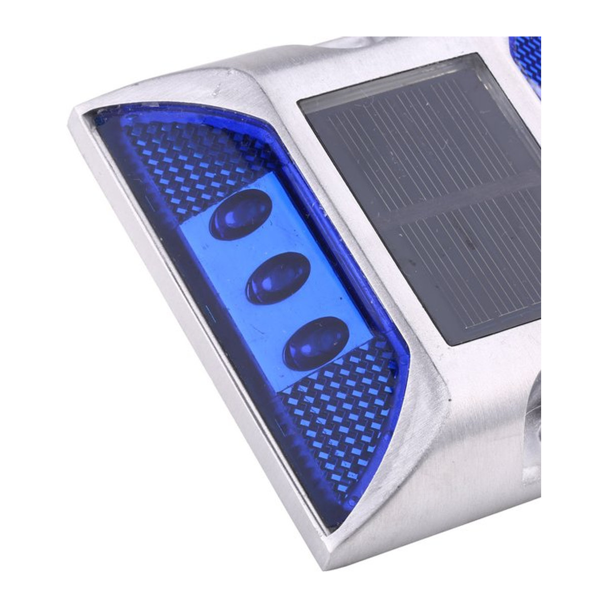 KOOJN Solar Dual Color Spike Blinklicht in Rot und Blau für Straßenoberflächen und Zäune - Bild 1