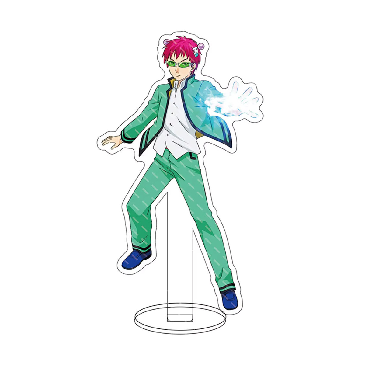 Kospay Tech Anime Acryl-Modellfigur Das katastrophale Leben von Saiki K mit Saiki Kusuo, Kaidou Shun und Teruhashi Kokomi, mehrfarbig, Höhe: 15 cm - Bild 2