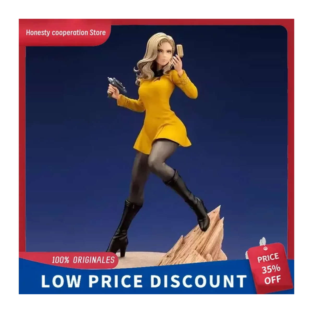 Kotobukiya Bishoujo Spock Star Trek Actionfigur Command Officer aus Kunststoff in Gelb - Bild 1