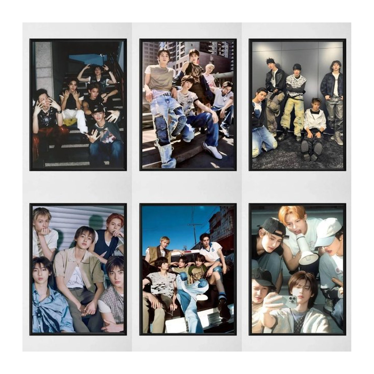 Kpop Men Group C-Cortis-S Poster, selbstklebender mehrfarbiger Papierdruck als Wandmontage im Hochformat - Bild 1