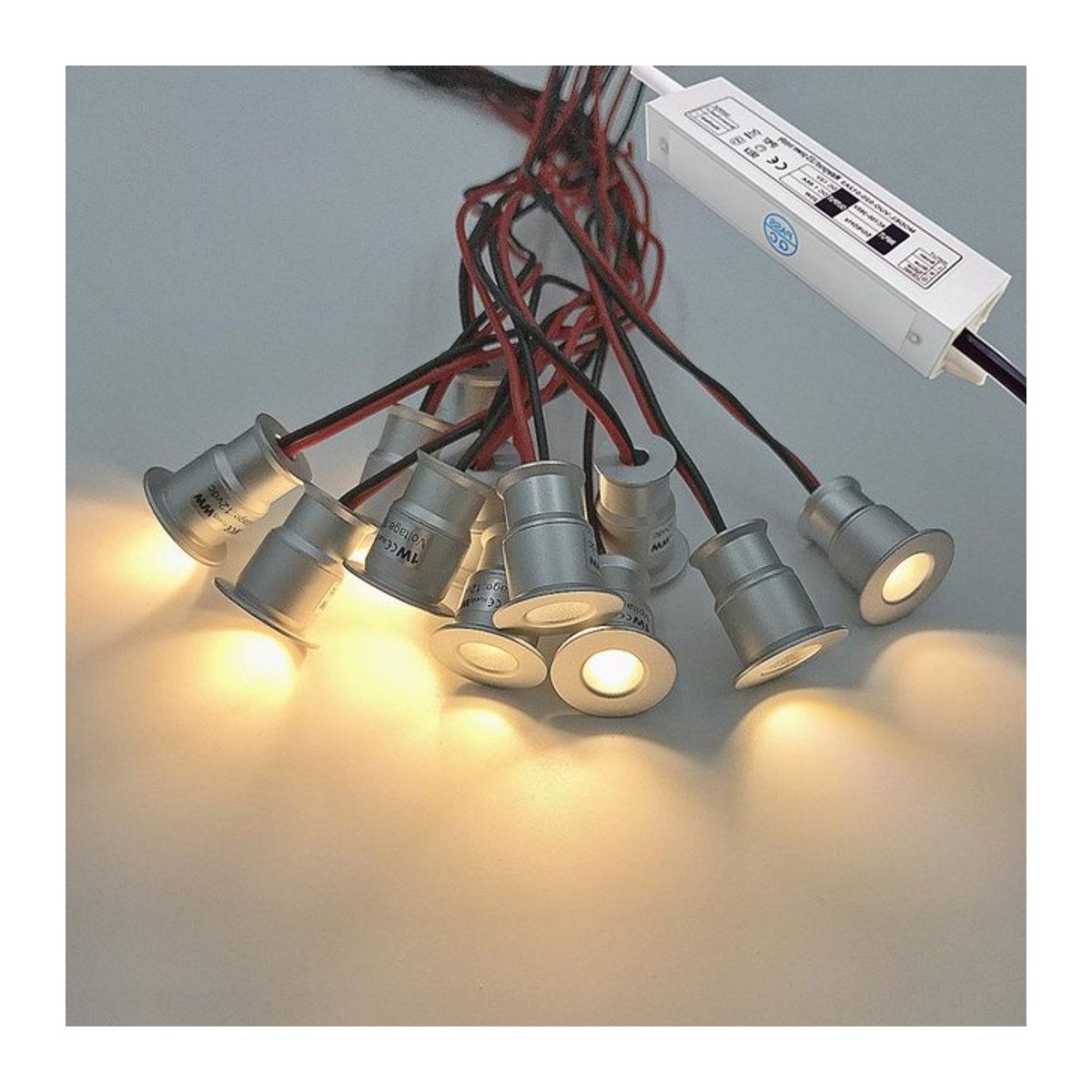 KPSUN LED Außenstrahler IP65 Mini Deckenbeleuchtung in Aluminium, alufarben - Bild 1