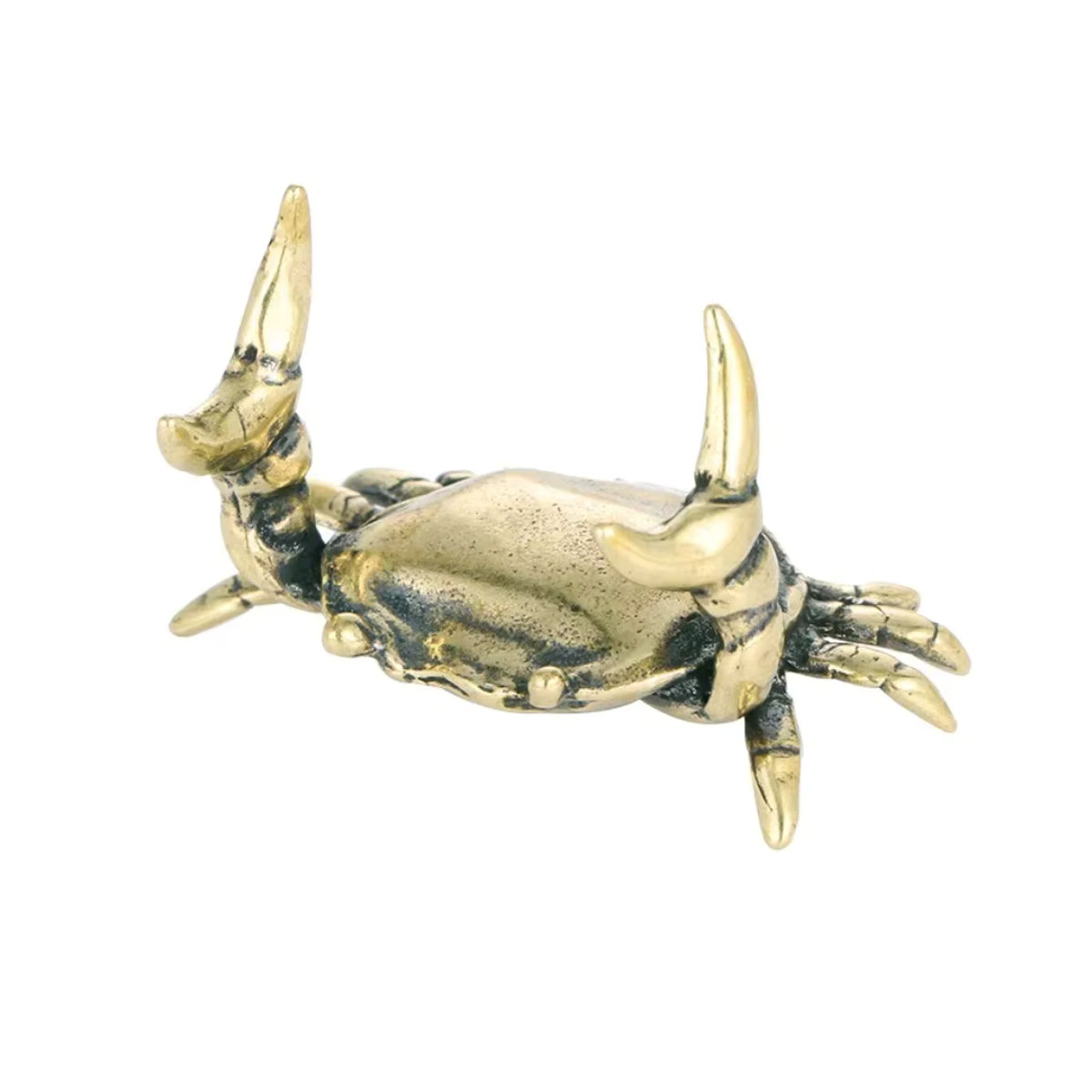 Krabbenfigur als Desktop-Ornament und Stifthalter aus Metall in Bronze-Optik - Bild 4