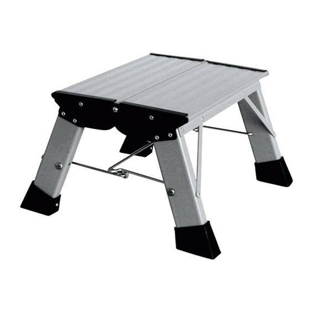 Krause Treppy Plusline Aluminium Doppel-Klapptritt in Silber mit einer maximalen Arbeitshöhe von 2,20 m - Bild 2