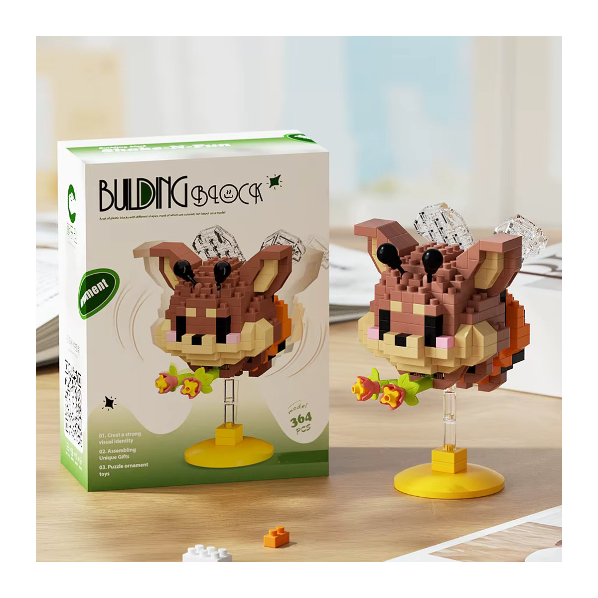 Kreative DIY-Tierbausteine als dekorative Mini-Tiere in verschiedenen Farben aus Kunststoff für dein Büro oder dein Zuhause - Bild 4