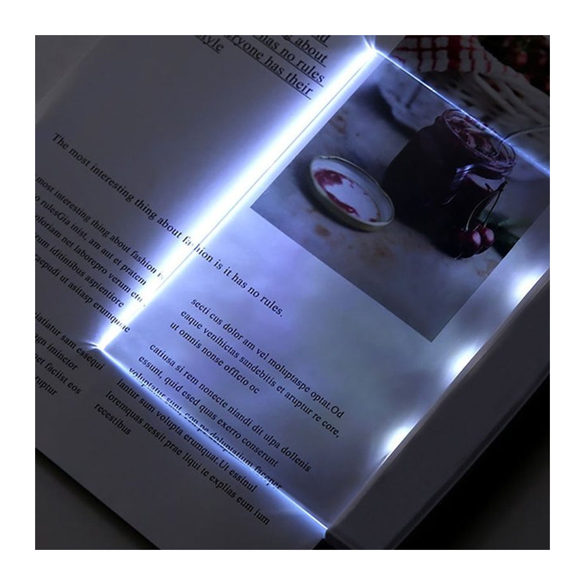 Kreative LED Drahtlose Buchlampe in Weiß – Tragbare Tischlampe mit Augenschutz für das Schlafzimmer - Bild 1
