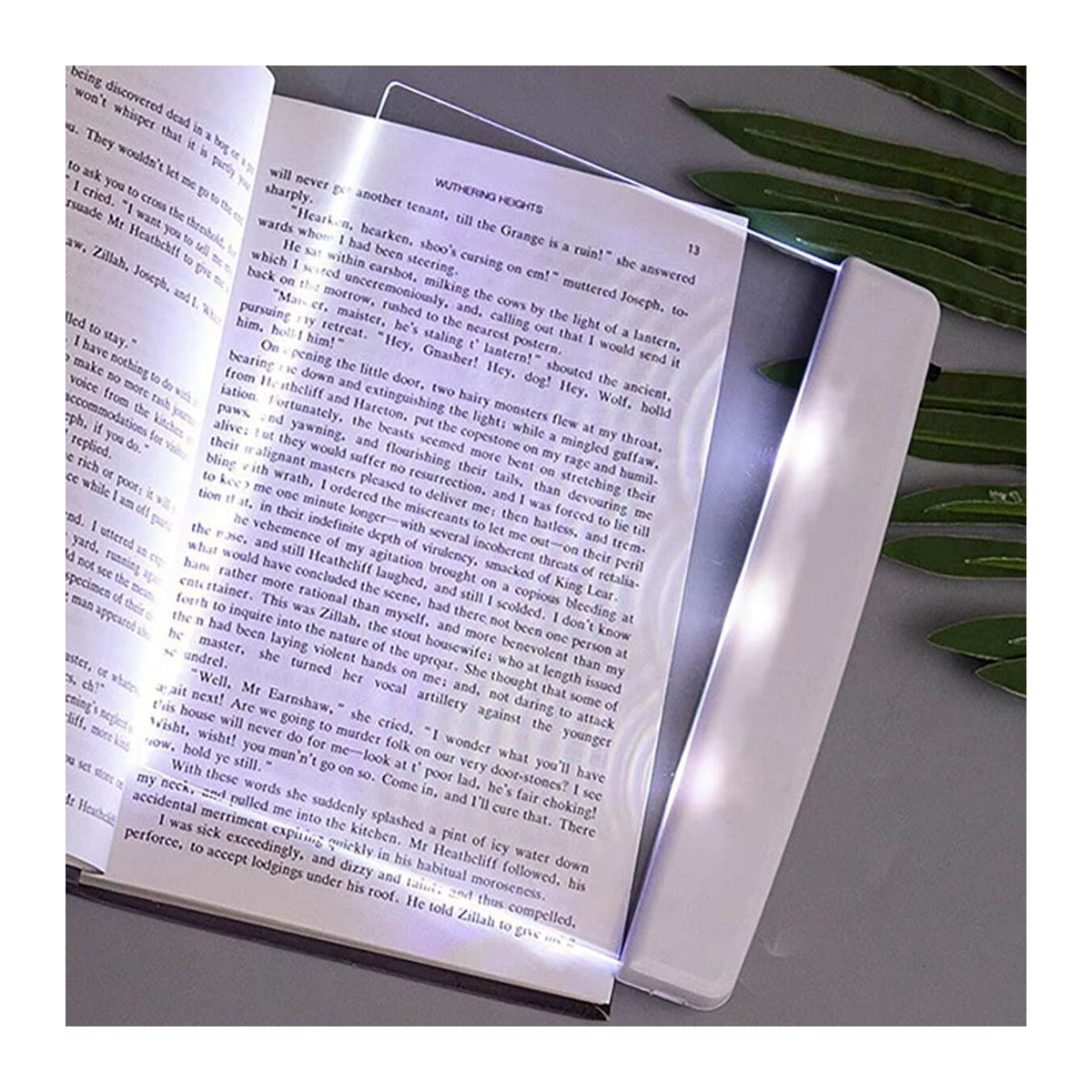 Kreative LED Drahtlose Buchlampe in Weiß – Tragbare Tischlampe mit Augenschutz für das Schlafzimmer - Bild 3