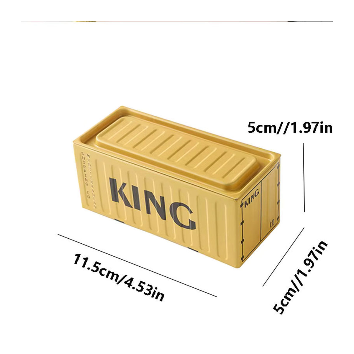 Kreative Mini Eisen Box als dekorativer Metall Container und Desktop Ornament in Grün und Mehrfarbig - Bild 4