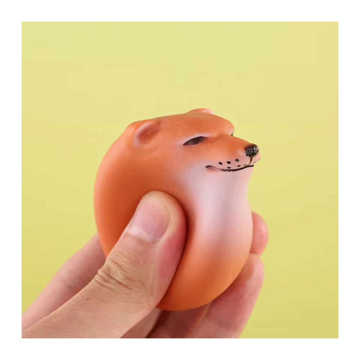 Kreative Shiba Inu Hund und Ei Dekoration aus Kunstharz in Orange für dein Home Office oder Büro - Bild 5