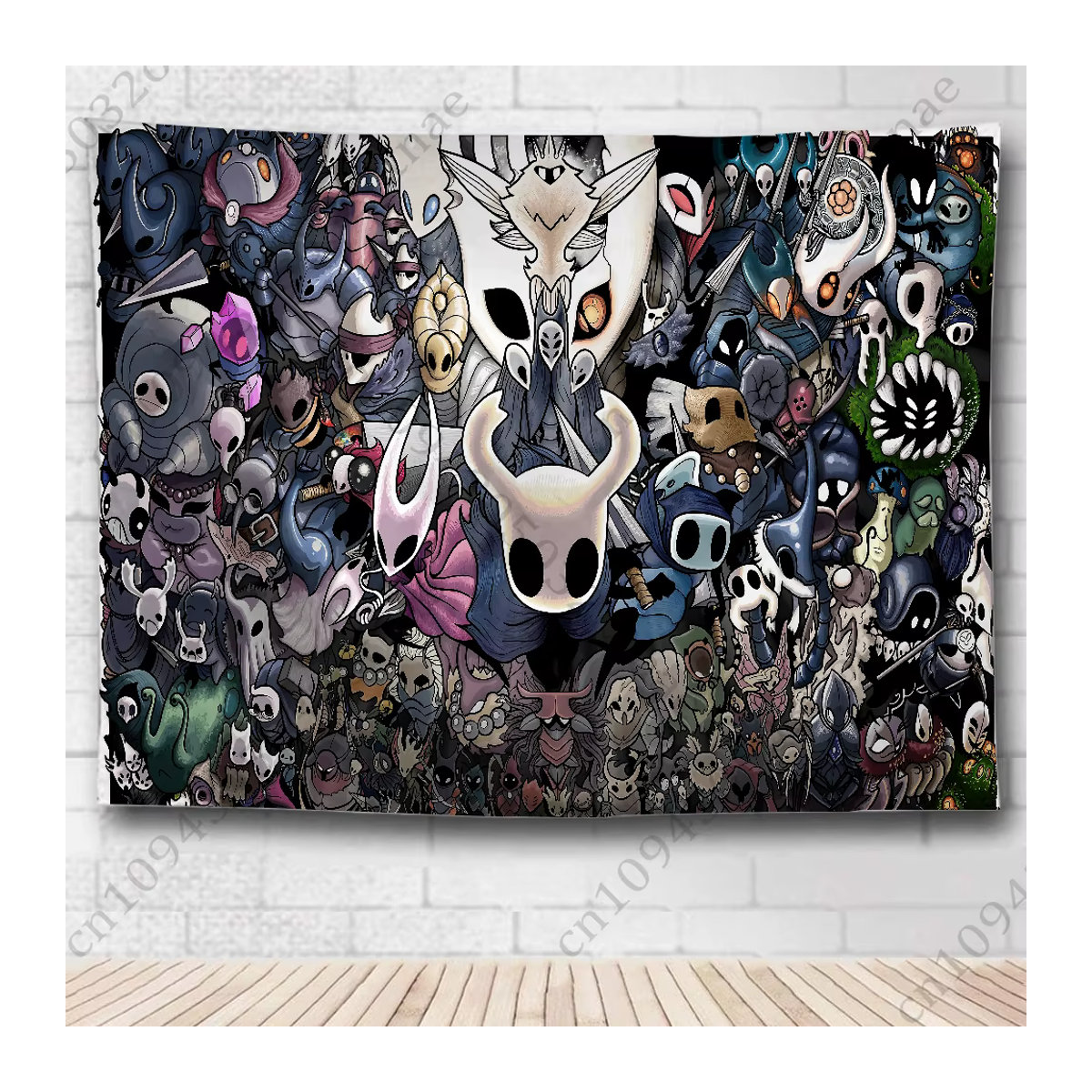 Kreative Wandtapisserie mit abstraktem Ritter-Motiv, mehrfarbig, B/H: 60 x 40 cm - Bild 2