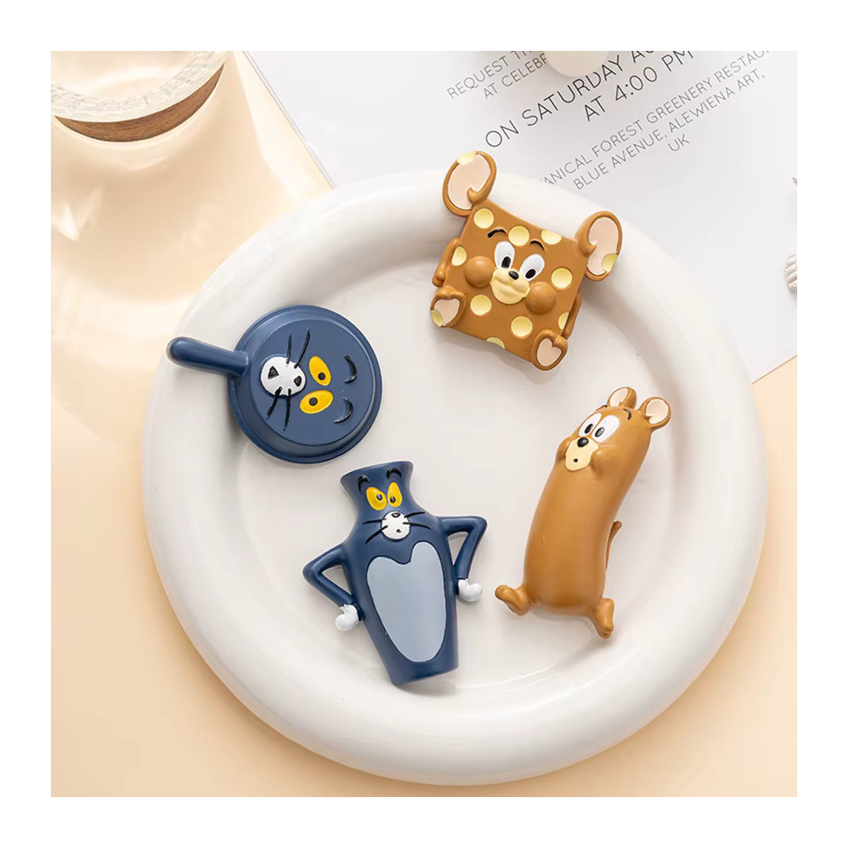 Kreativer 3D Cartoon Katzen Kühlschrank Magnet aus Kunststoff in Mehrfarbig - Bild 2