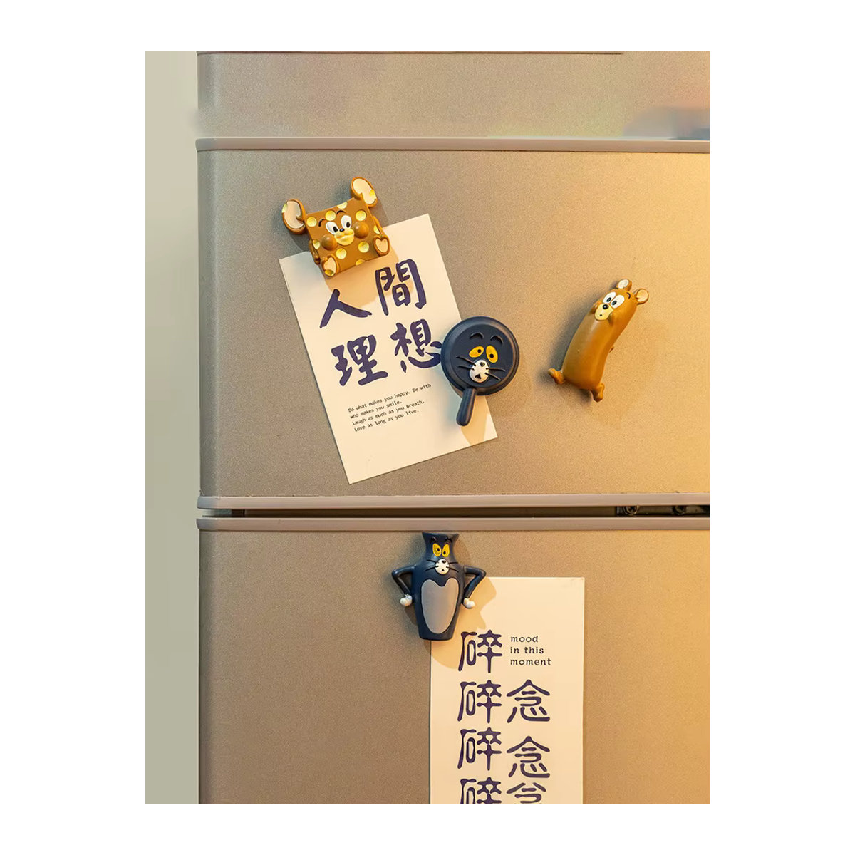 Kreativer 3D Cartoon Katzen Kühlschrank Magnet aus Kunststoff in Mehrfarbig - Bild 4