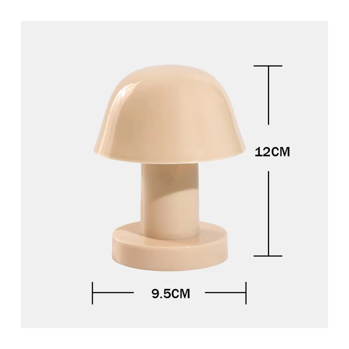 Kreatives Pilz LED Nachtlicht in Weiß, batteriebetriebene tragbare Desktop Sonnenuntergang Lampe aus Kunststoff für Schlafzimmer und Wohnkultur - Bild 6
