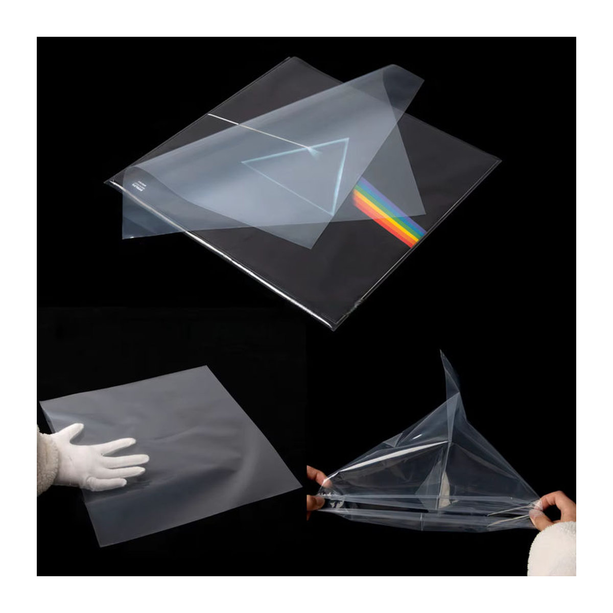 Kristallklare Vinyl-Außenplattenhülle für 12 Zoll LPs in Transparent - Bild 2