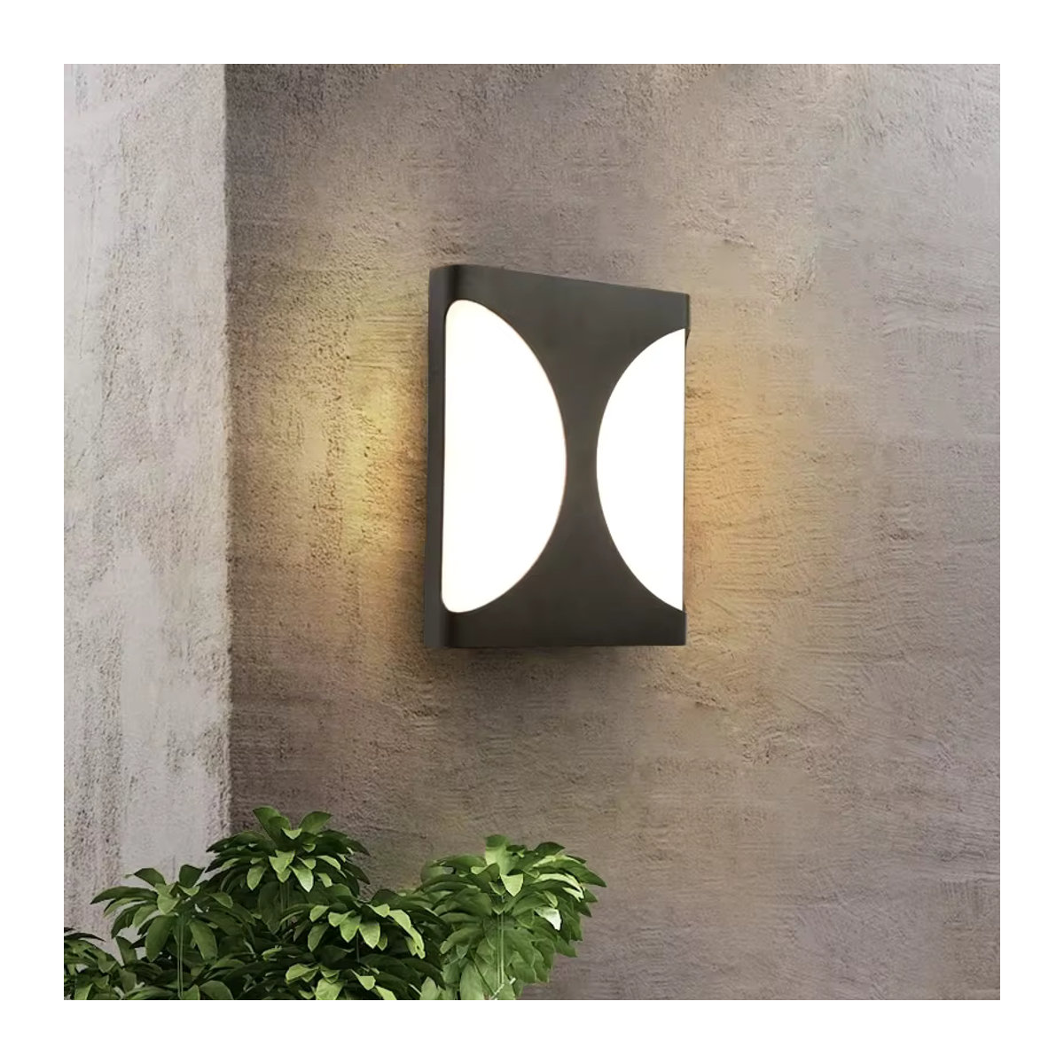 ksdligh Moderne LED Außenwandleuchte IP65 Wasserdicht Schwarz - Bild 2
