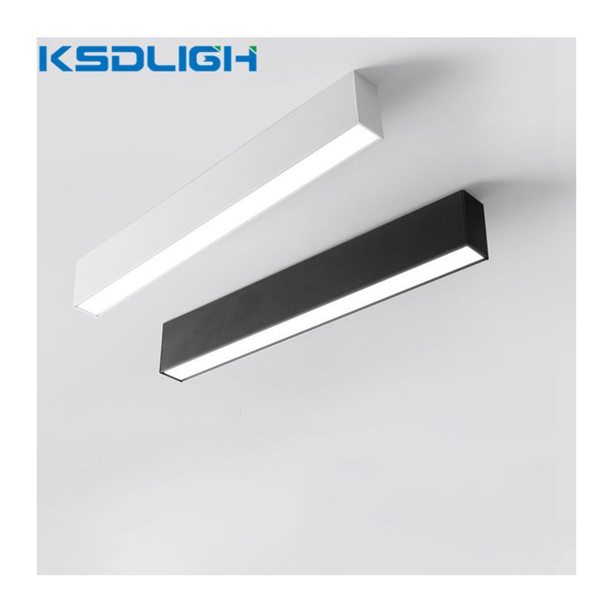 Ksdligh Moderne LED Deckenlampe als Lineares Licht in Weiß mit 15W - Bild 1