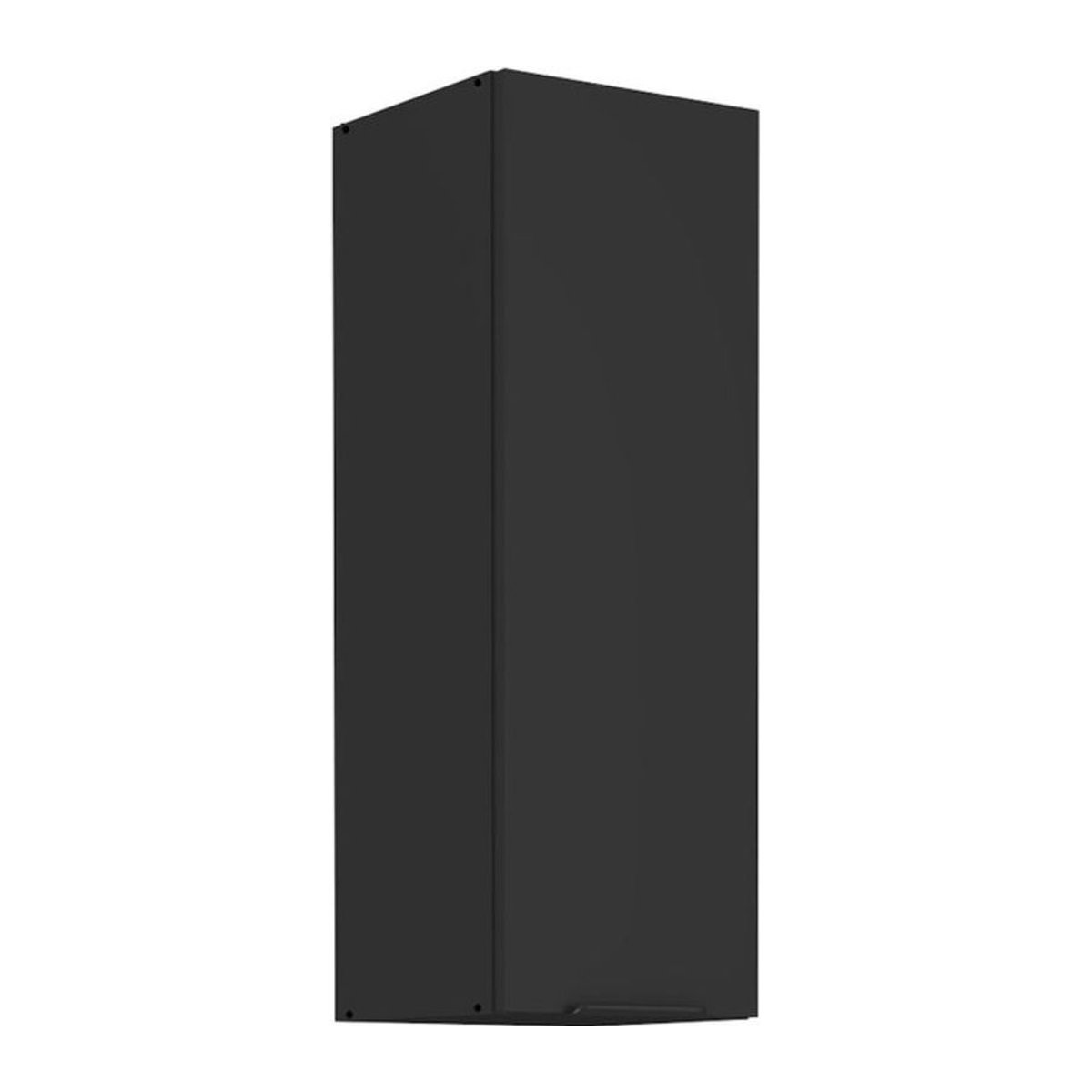 Küchen Hängeschrank SIENA Schwarz Modern mit einer Tür, Breite: 30 cm, Höhe: 90 cm - Bild 1