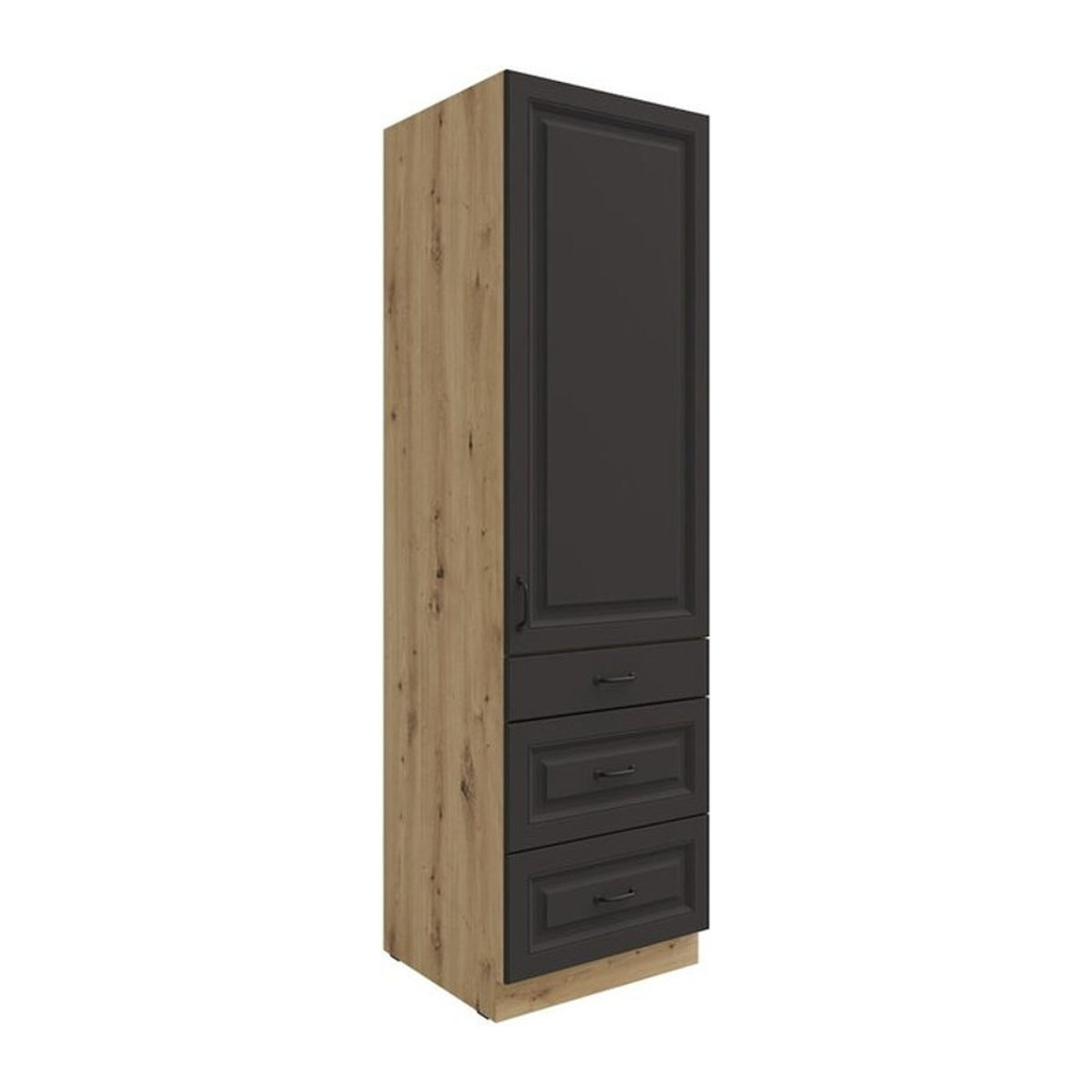 Küchen-Hochschrank Stilo Vorratsschrank in Grau mit 60 cm Breite - Bild 1