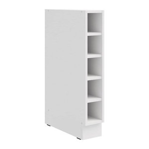 Küchen Unterschrank Regal aus Holzwerkstoff in Weiß, Breite: 15 cm