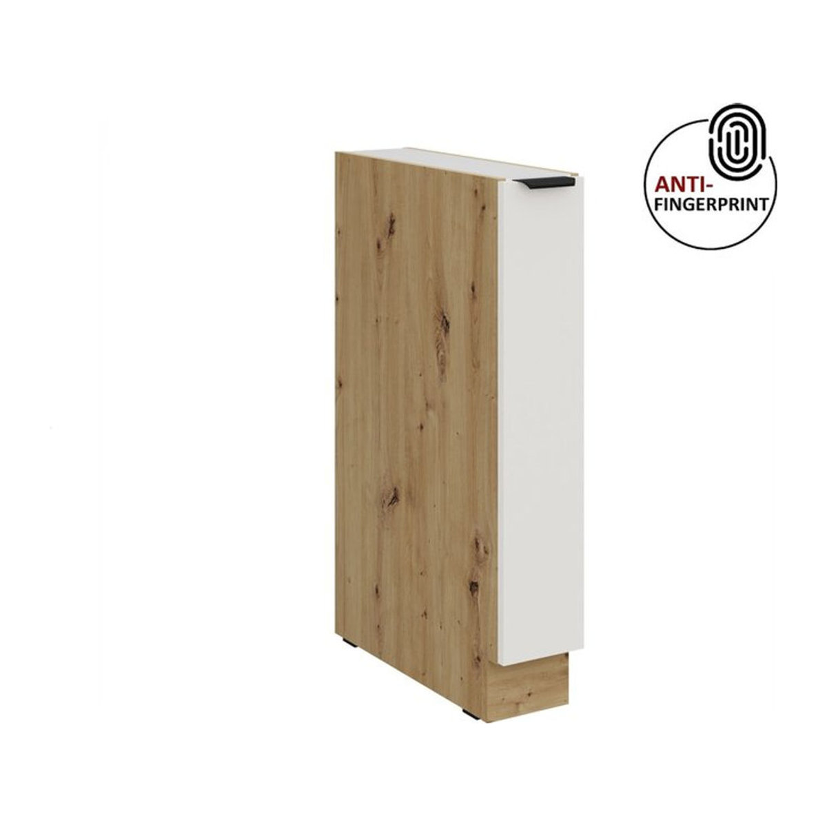 Küchen Unterschrank Schrankauszug ARIA Weiß ultra matt Anti Fingerprint - Bild 1
