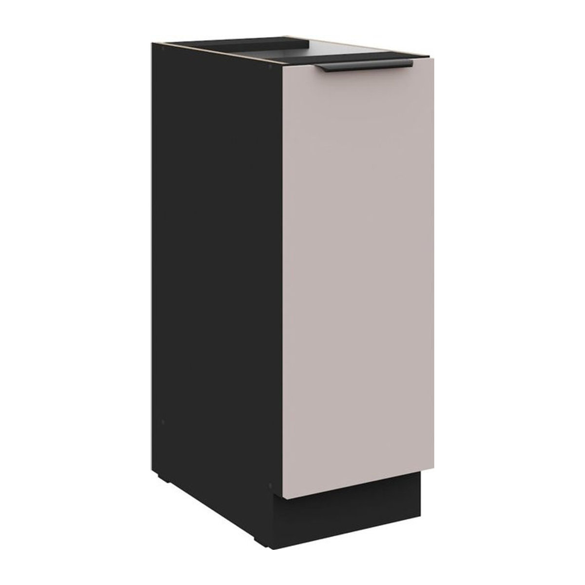Küchenunterschrank ARONA Schrankauszug in Kaschmir Beige mit Metall-Elementen für moderne Küchenzeilen, Breite: 30 cm - Bild 1