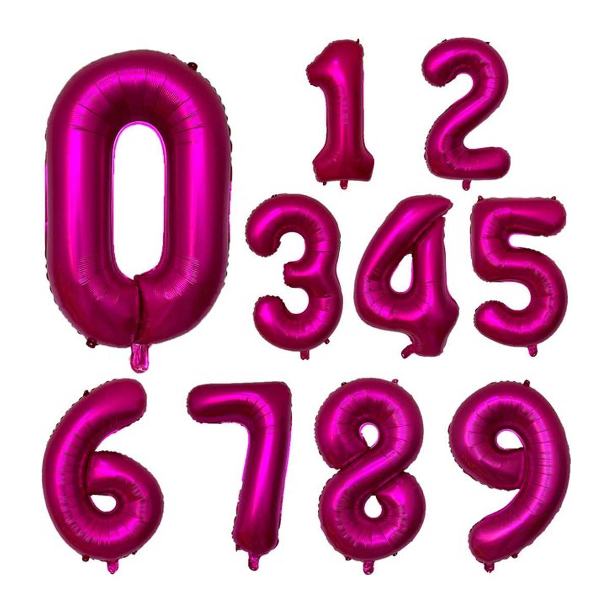 KUKUZHU Heliumballons mit floralem Rosenmuster und Zahlen in Rosa und Blau, 32 Zoll Folienballons für deine Geburtstagsfeier - Bild 1