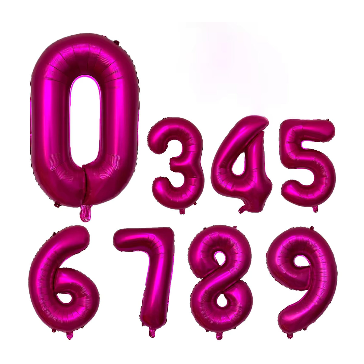 KUKUZHU Heliumballons mit floralem Rosenmuster und Zahlen in Rosa und Blau, 32 Zoll Folienballons für deine Geburtstagsfeier - Bild 4