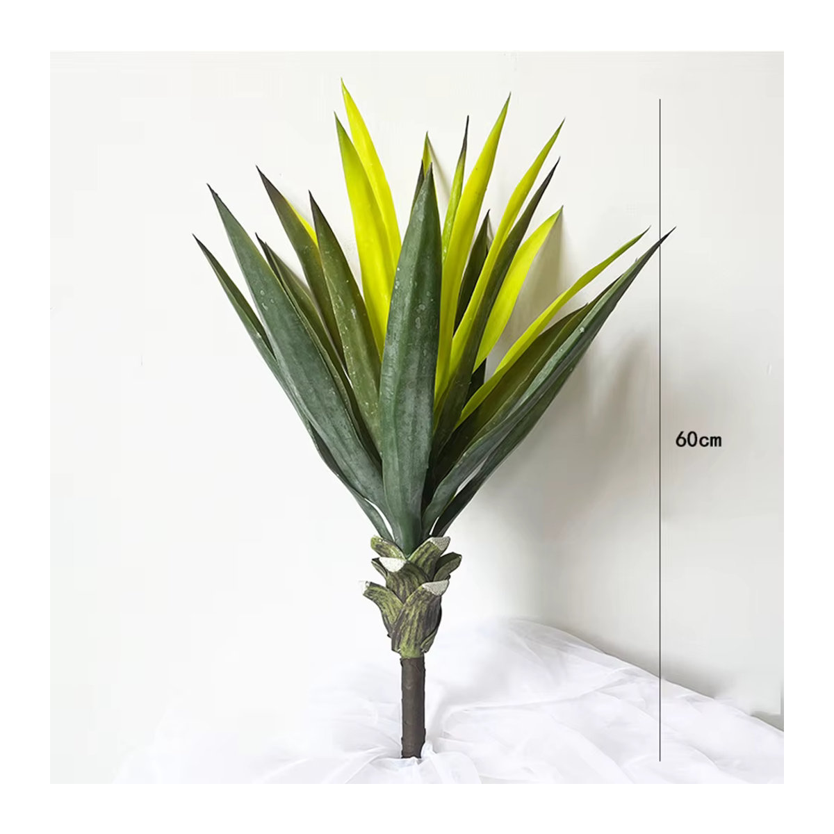 Künstliche Agave ON-Merit in Grün, große Sukkulente für Haus, Garten, Büro und Outdoor-Dekoration, Höhe: 60,96 cm - Bild 2