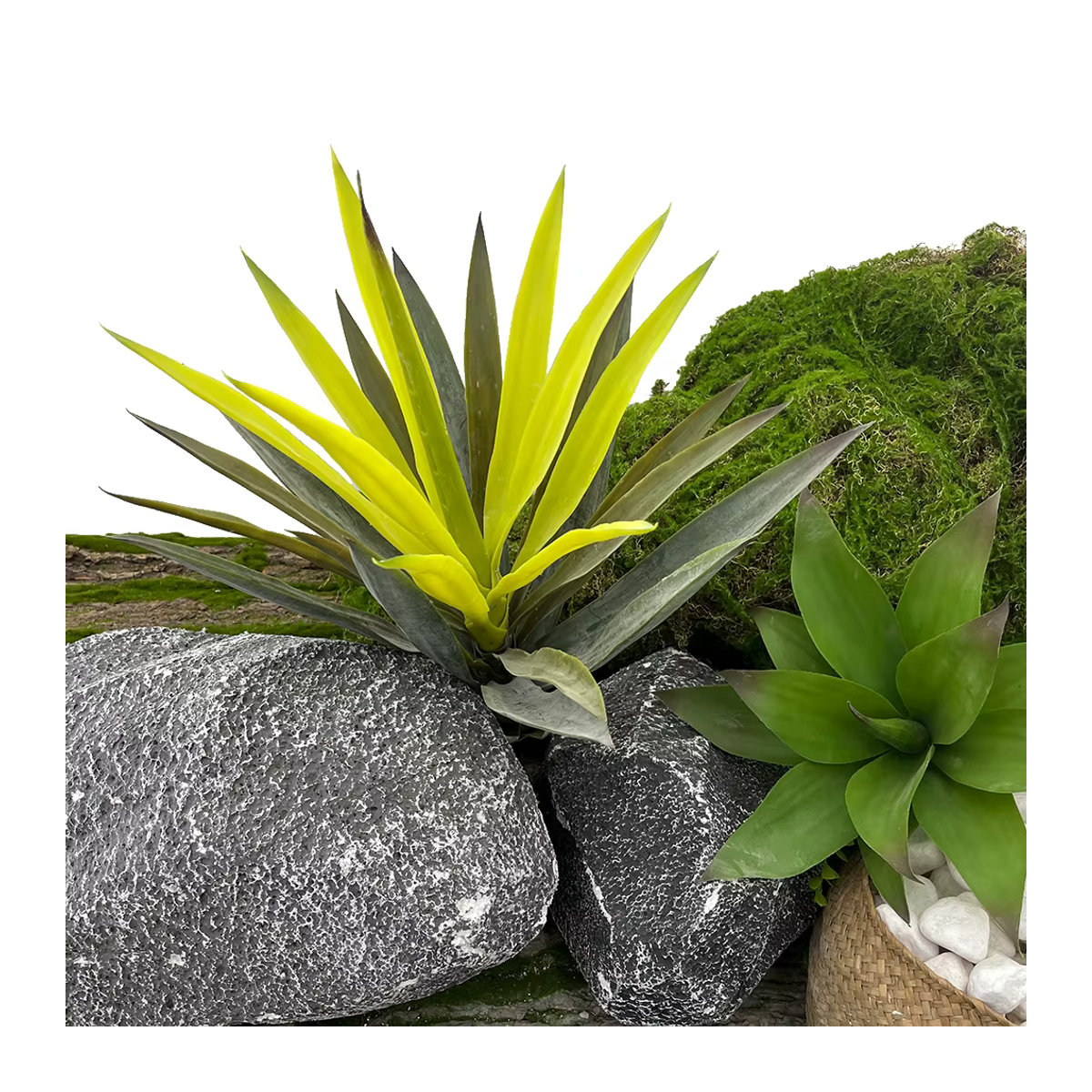 Künstliche Agave ON-Merit in Grün, große Sukkulente für Haus, Garten, Büro und Outdoor-Dekoration, Höhe: 60,96 cm - Bild 4