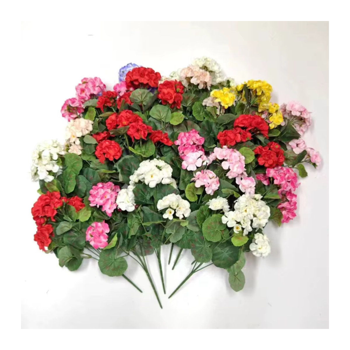 Künstliche Begonie von Uflower in Rot und Mehrfarbig für Hochzeiten, Garten und DIY-Dekorationen - Bild 2