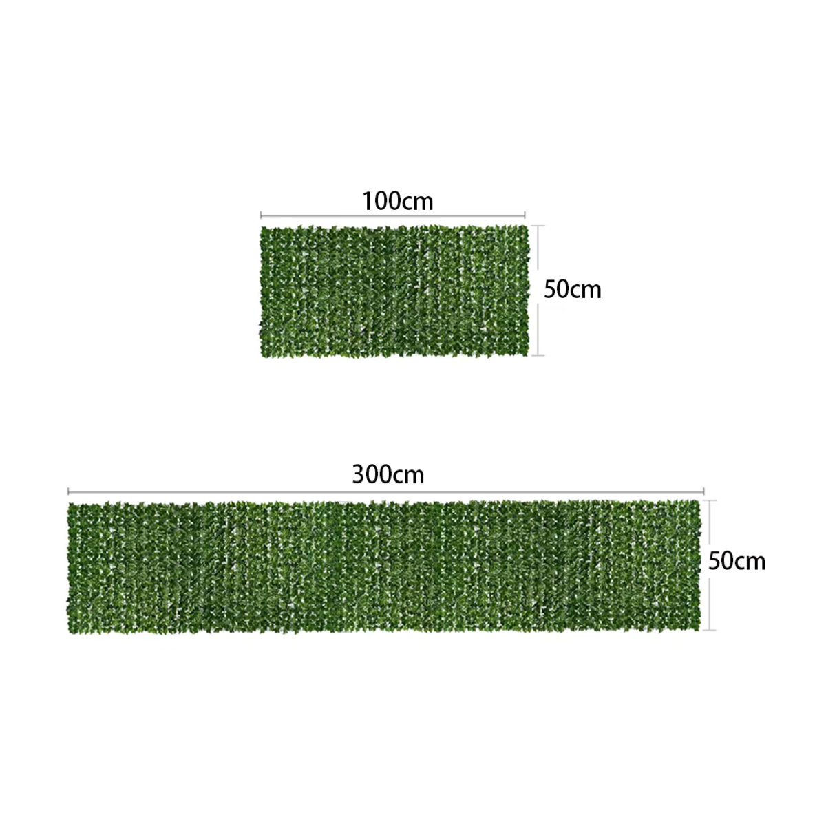 Künstliche Efeu-Heck-Zaunplatten in Grün als Sichtschutz für Garten und Balkon - Bild 2