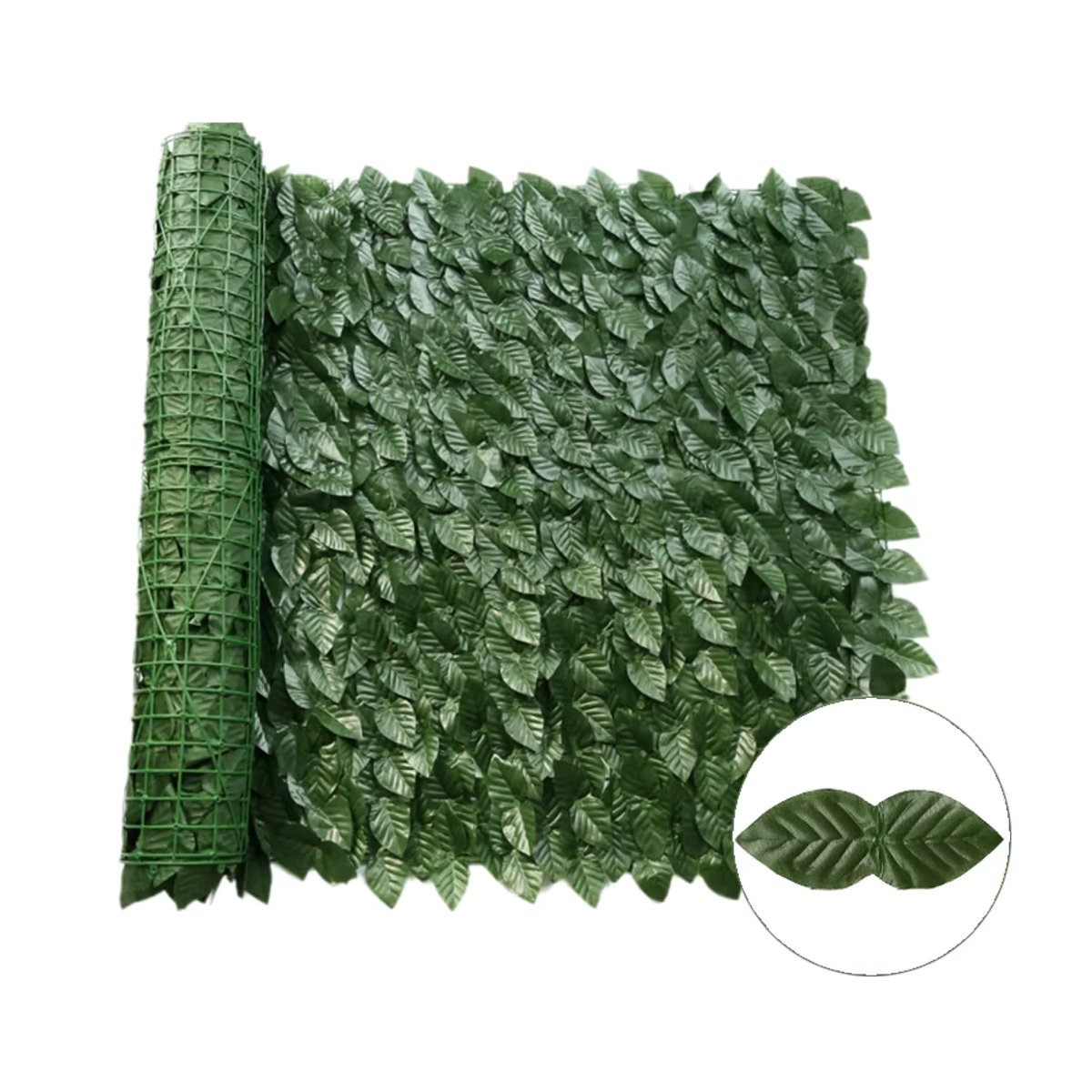 Künstliche Efeu-Heck-Zaunplatten in Grün als Sichtschutz für Garten und Balkon - Bild 3
